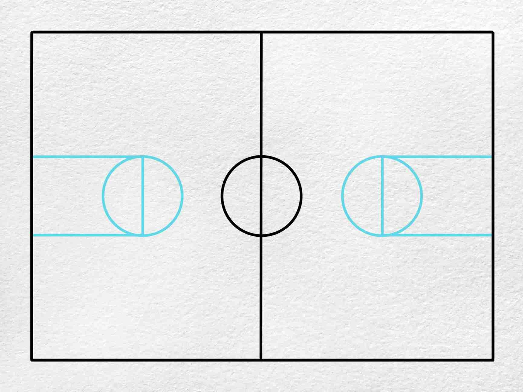 How To Draw A Basketball Court HelloArtsy