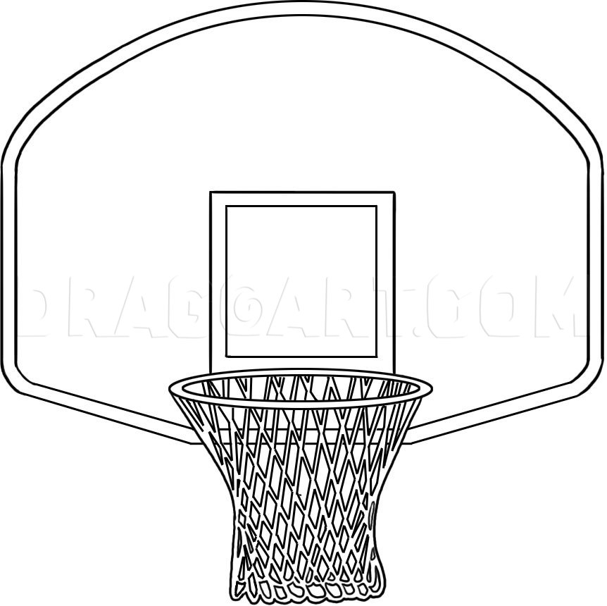 draw basketball hoop