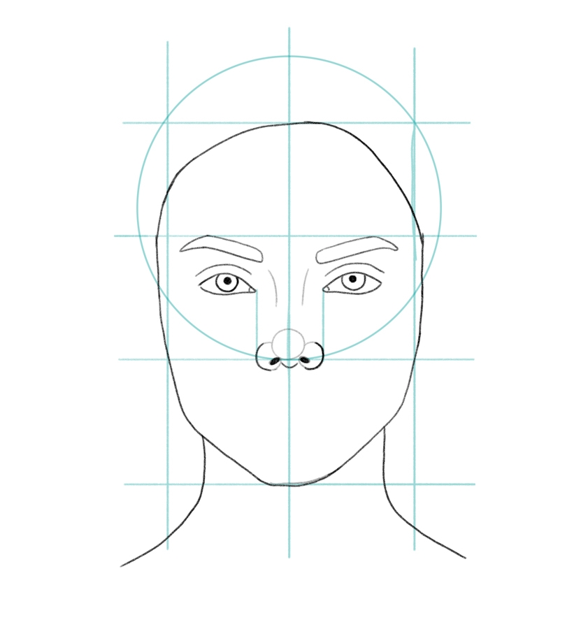 how to draw a woman