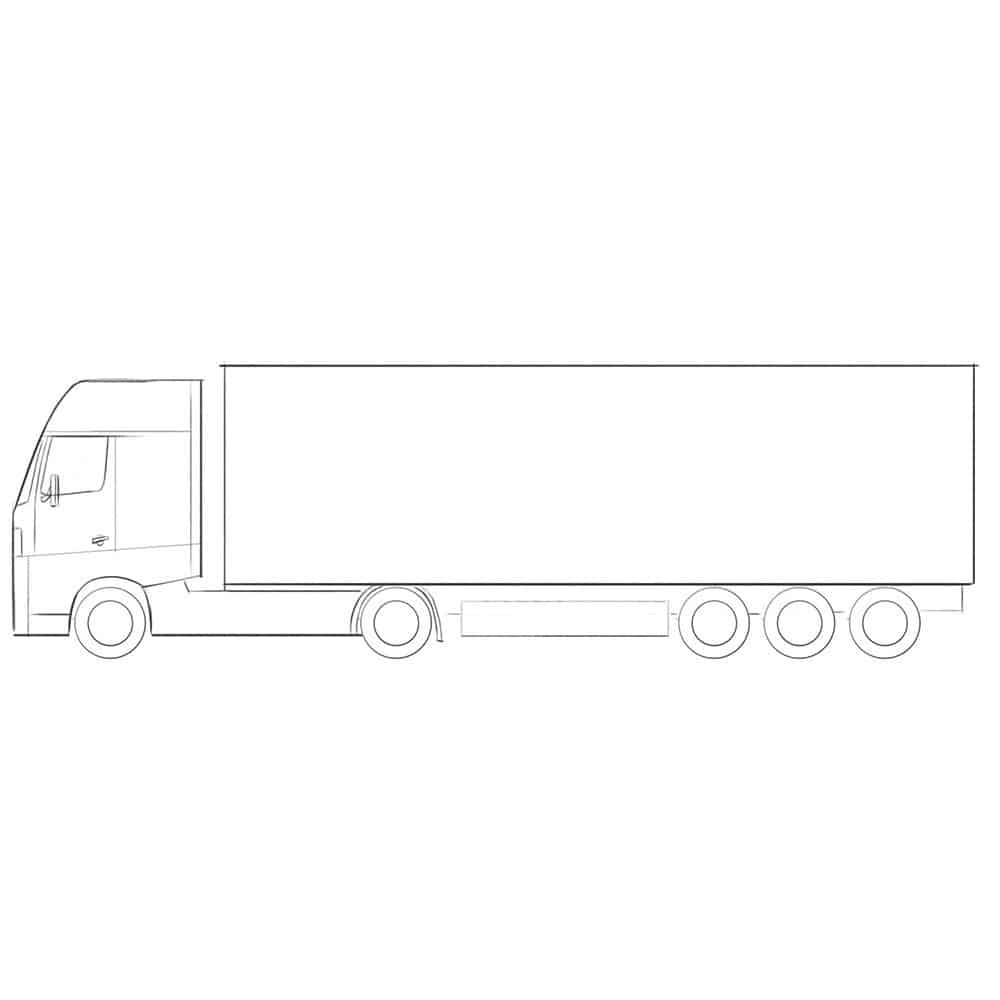 How To Draw A Big Truck