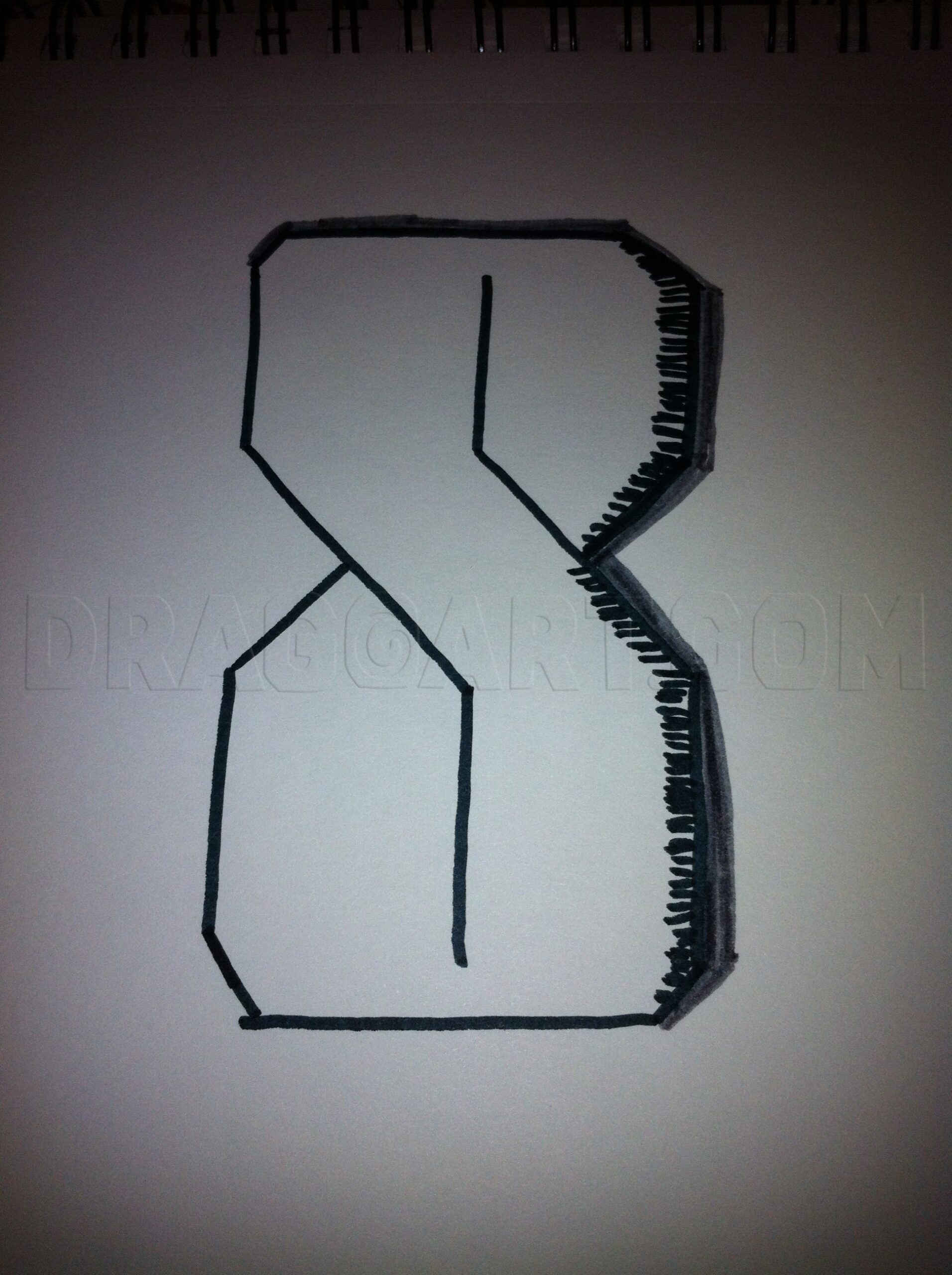 How To Draw A Block Letter S Drawing Step By Step By Iplaywithfire DragoArt