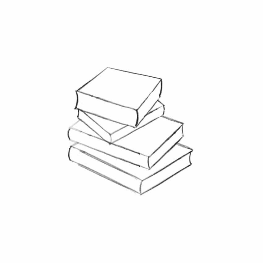 How To Draw A Book opened Or Closed Easy Step By Step