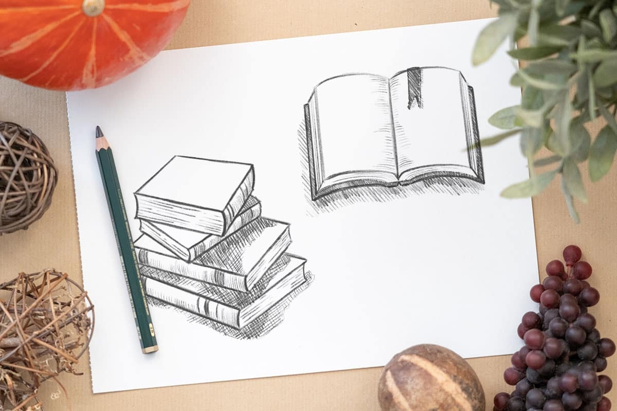 How To Draw A Book opened Or Closed Easy Step By Step