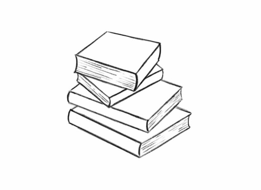 How To Draw A Book opened Or Closed Easy Step By Step