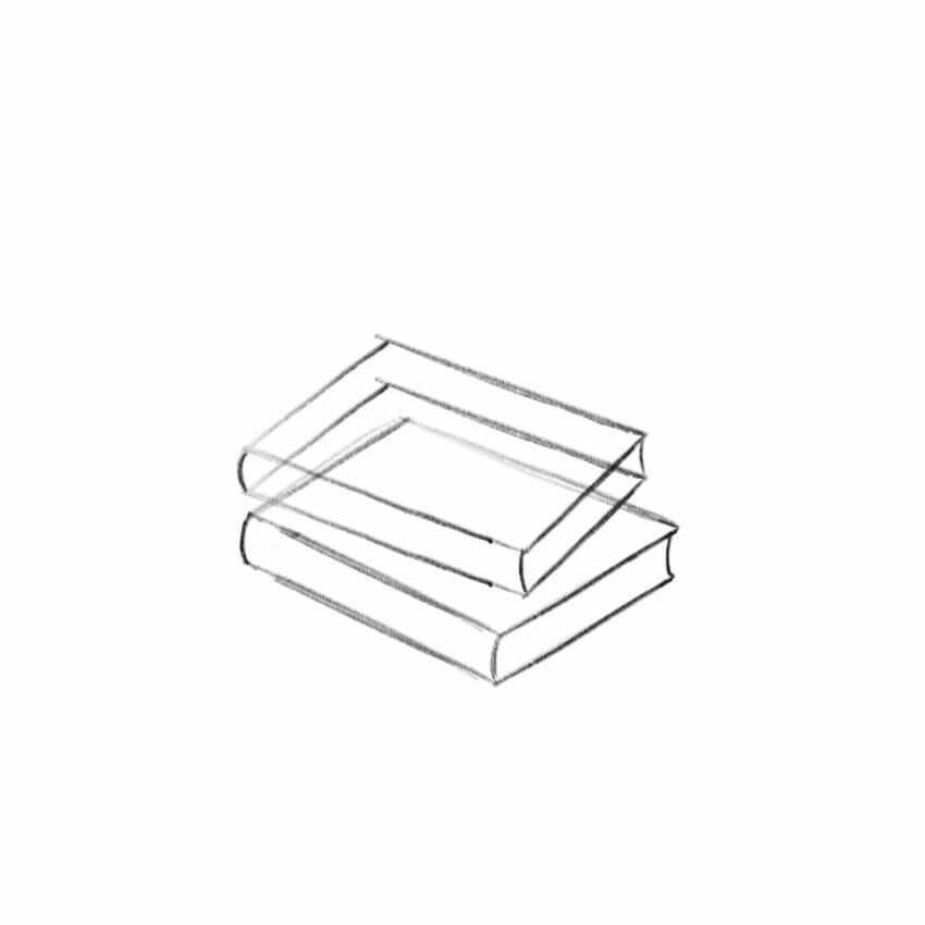 How To Draw A Book opened Or Closed Easy Step By Step