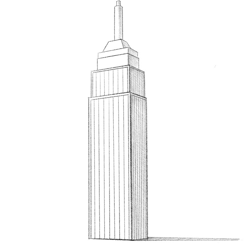 buildings drawing