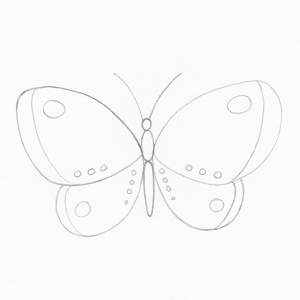 butterfly drawing simple