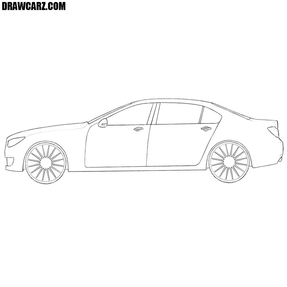 how to draw a car