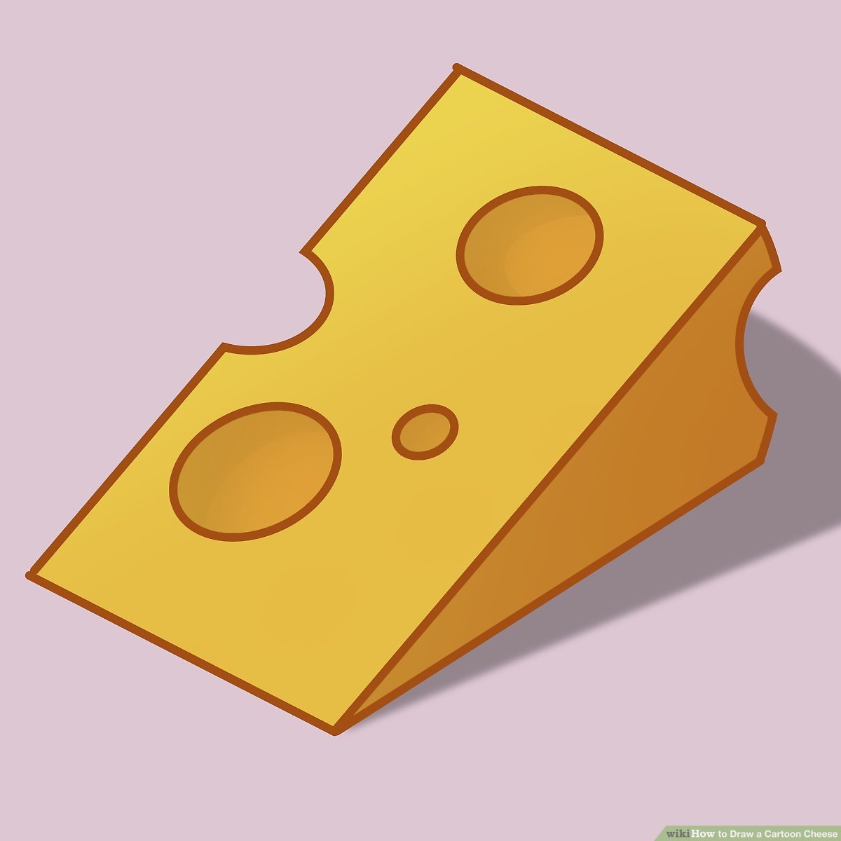How To Draw A Cartoon Cheese 9 Steps with Pictures WikiHow Fun