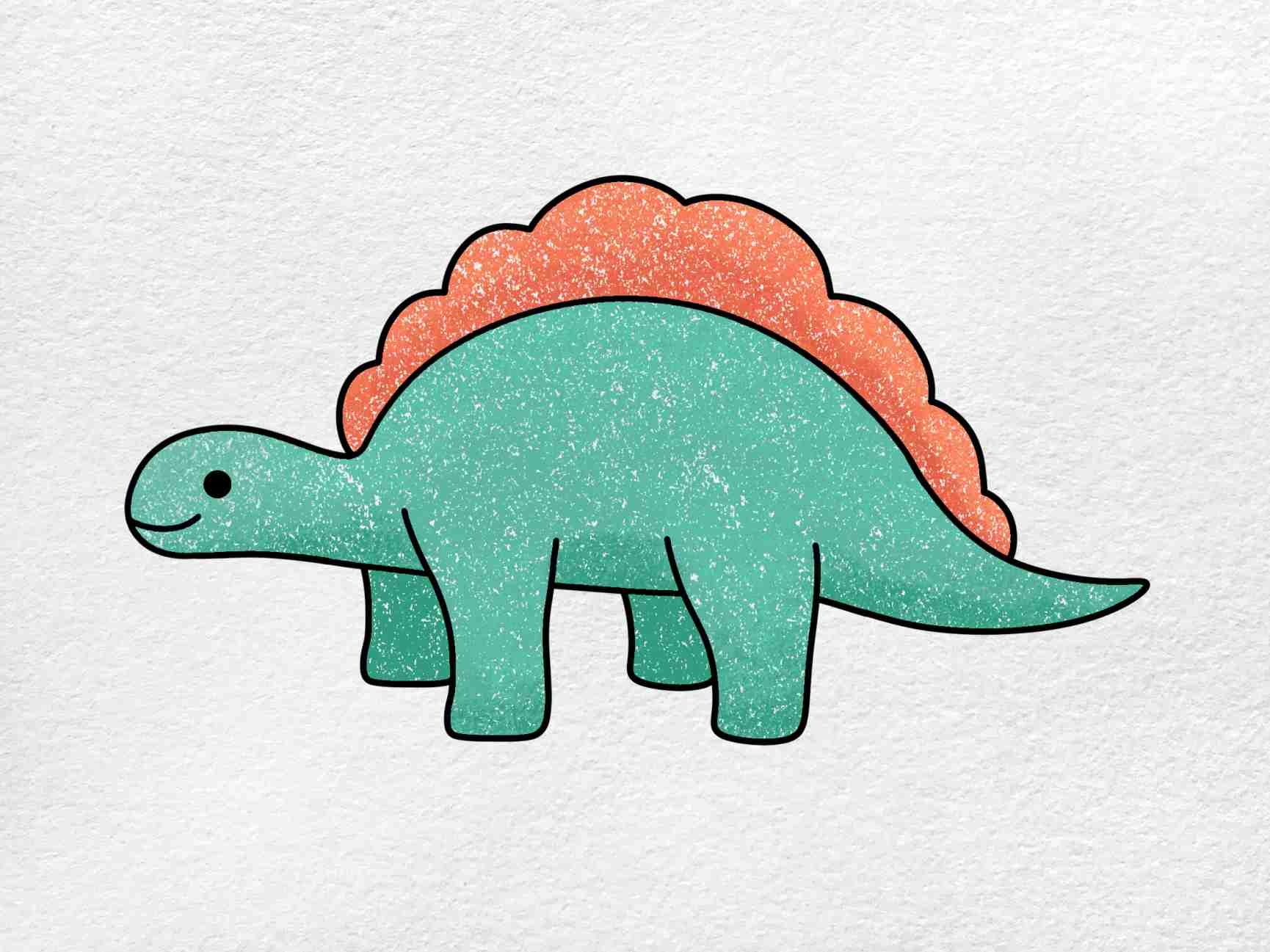 how to draw a dinosaur