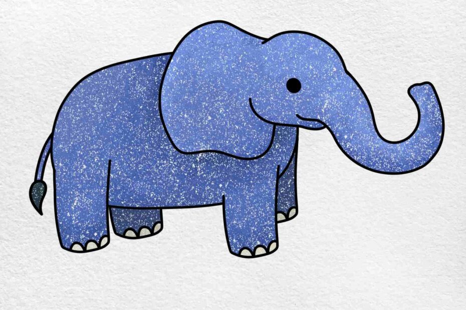 How To Draw A Cartoon Elephant HelloArtsy