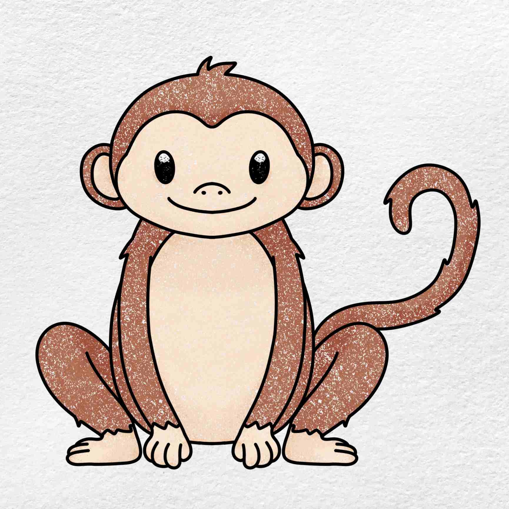 how to draw monkey\'