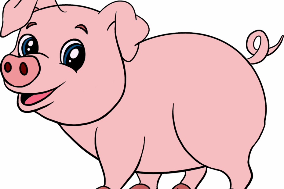 How To Draw A Cartoon Pig In A Few Easy Steps Easy Drawing Guides