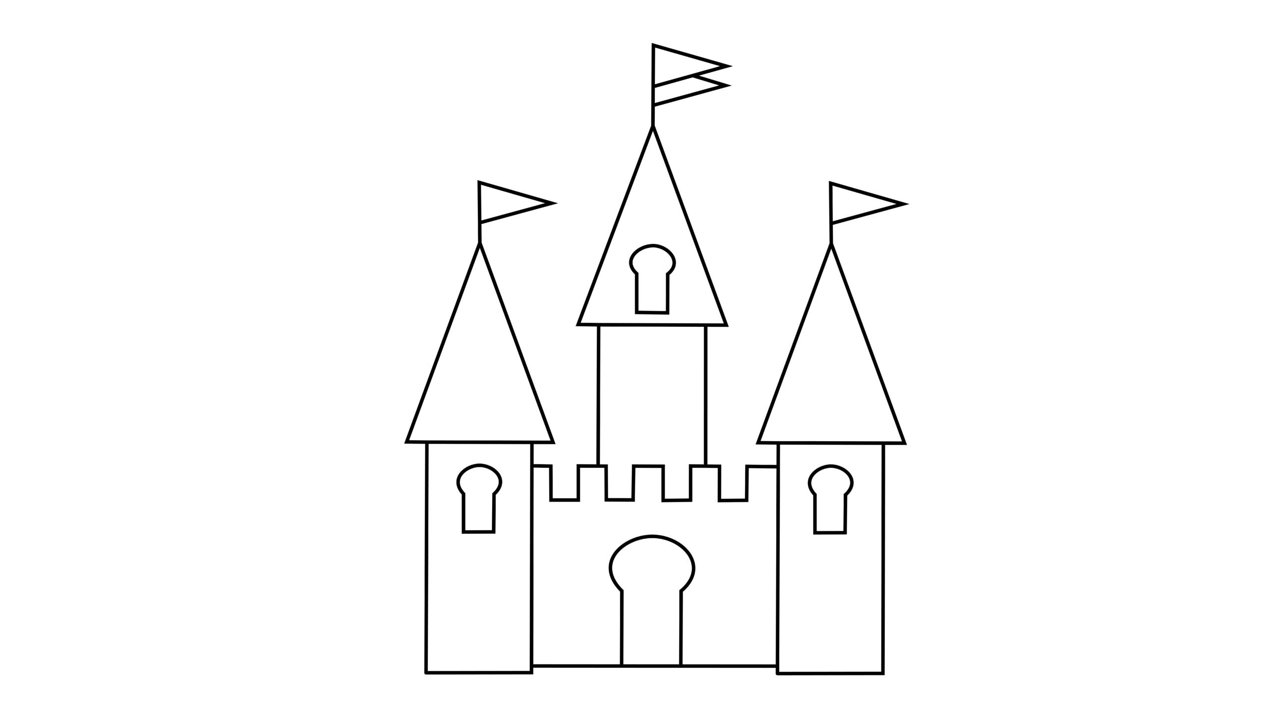How To Draw A Castle In 5 Easy Steps for Kids VerbNow