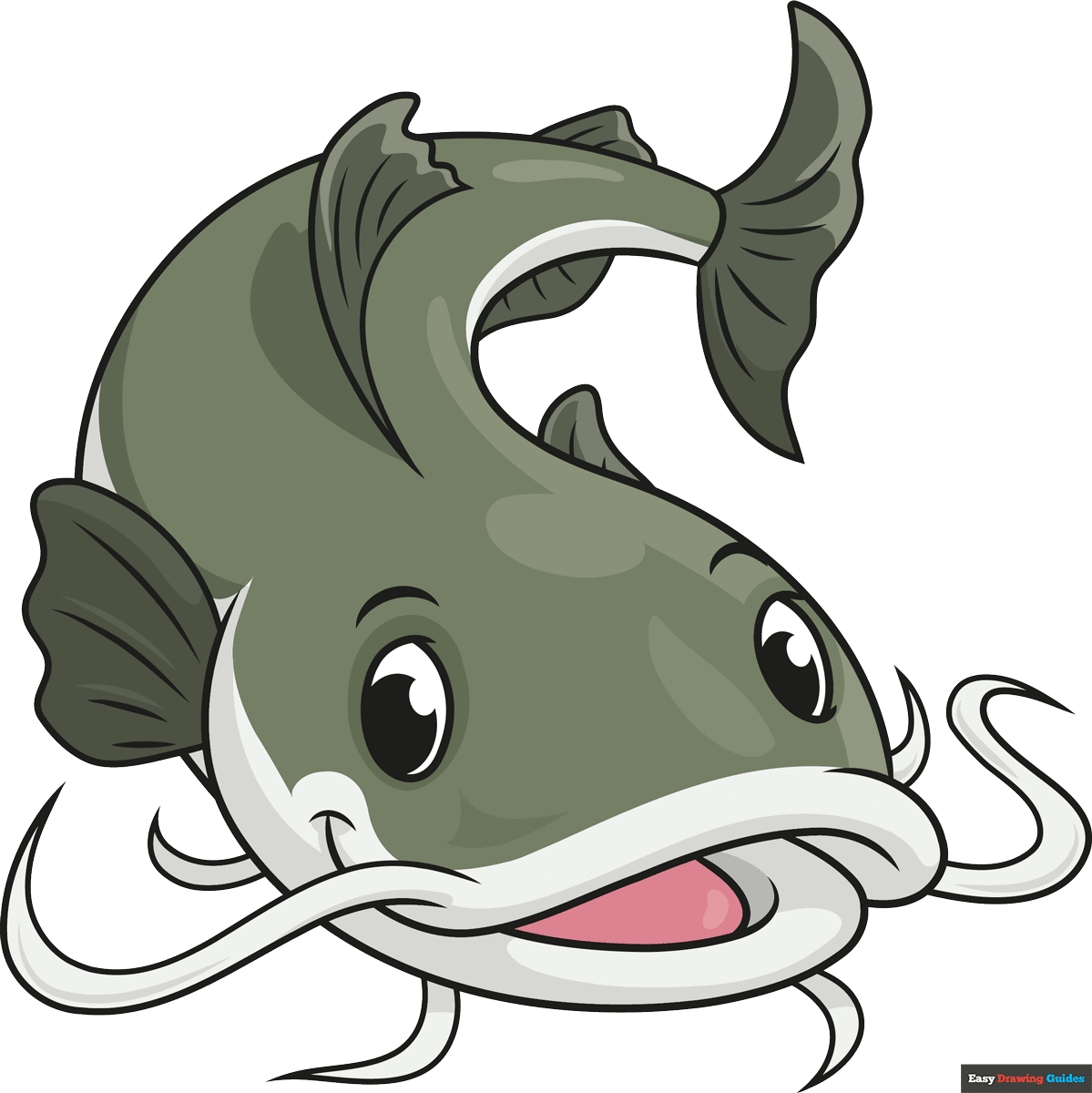How To Draw A Catfish Really Easy Drawing Tutorial