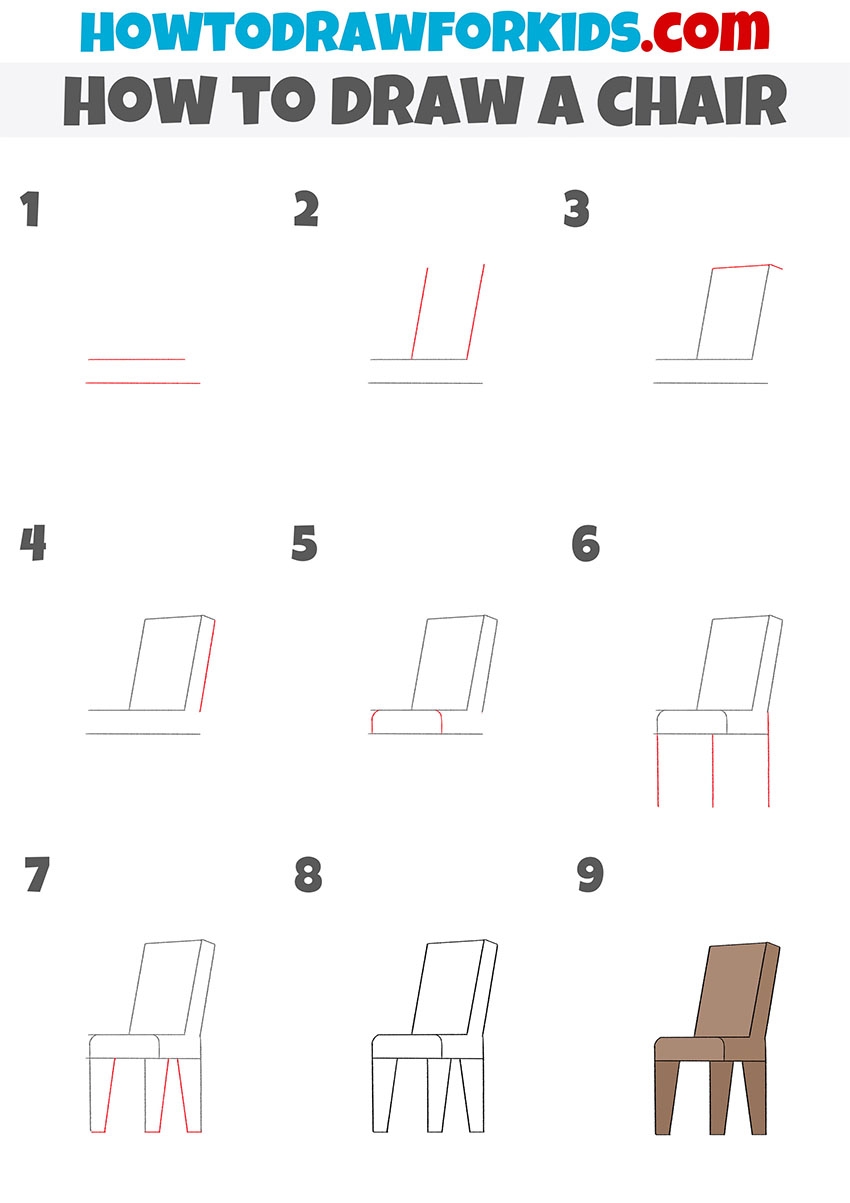 how to draw a chair