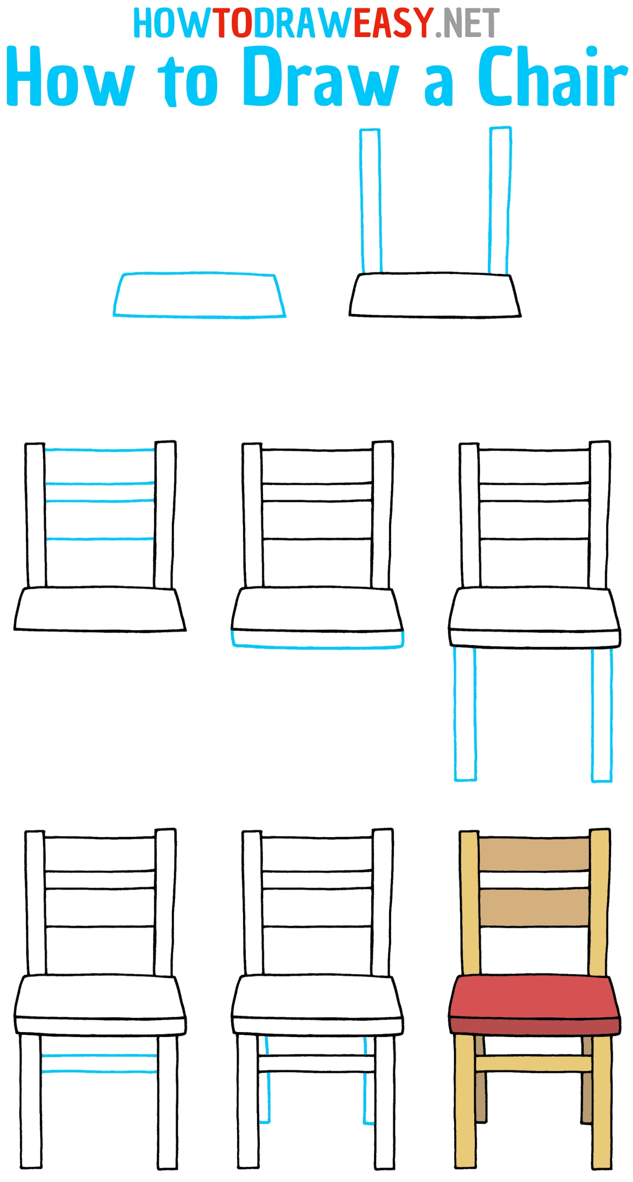 How To Draw A Chair How To Draw Easy