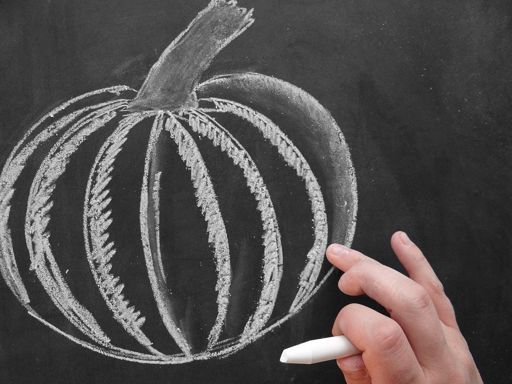 How To Draw A Chalk Pumpkin Lily U0026 Val Living