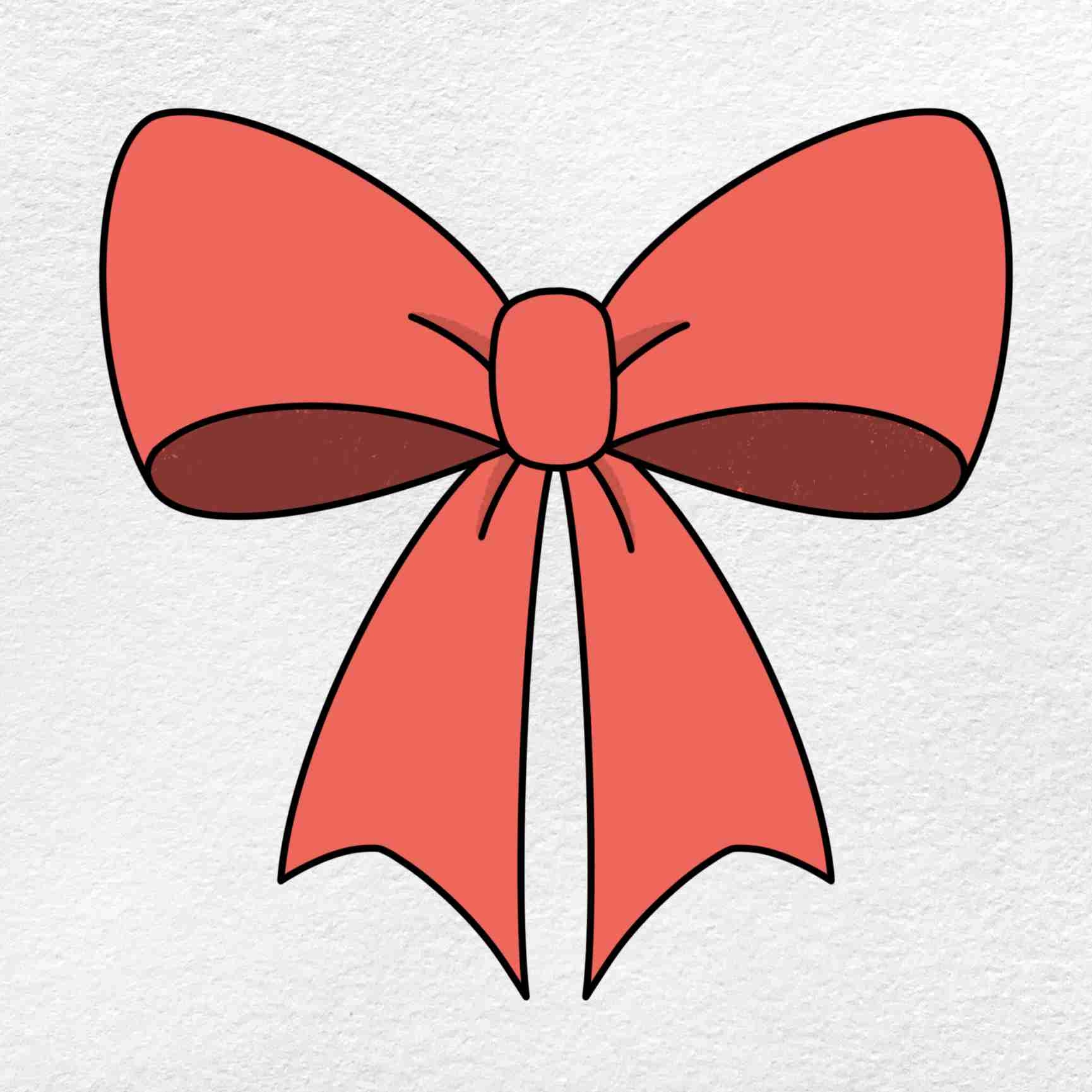 How To Draw A Christmas Bow HelloArtsy