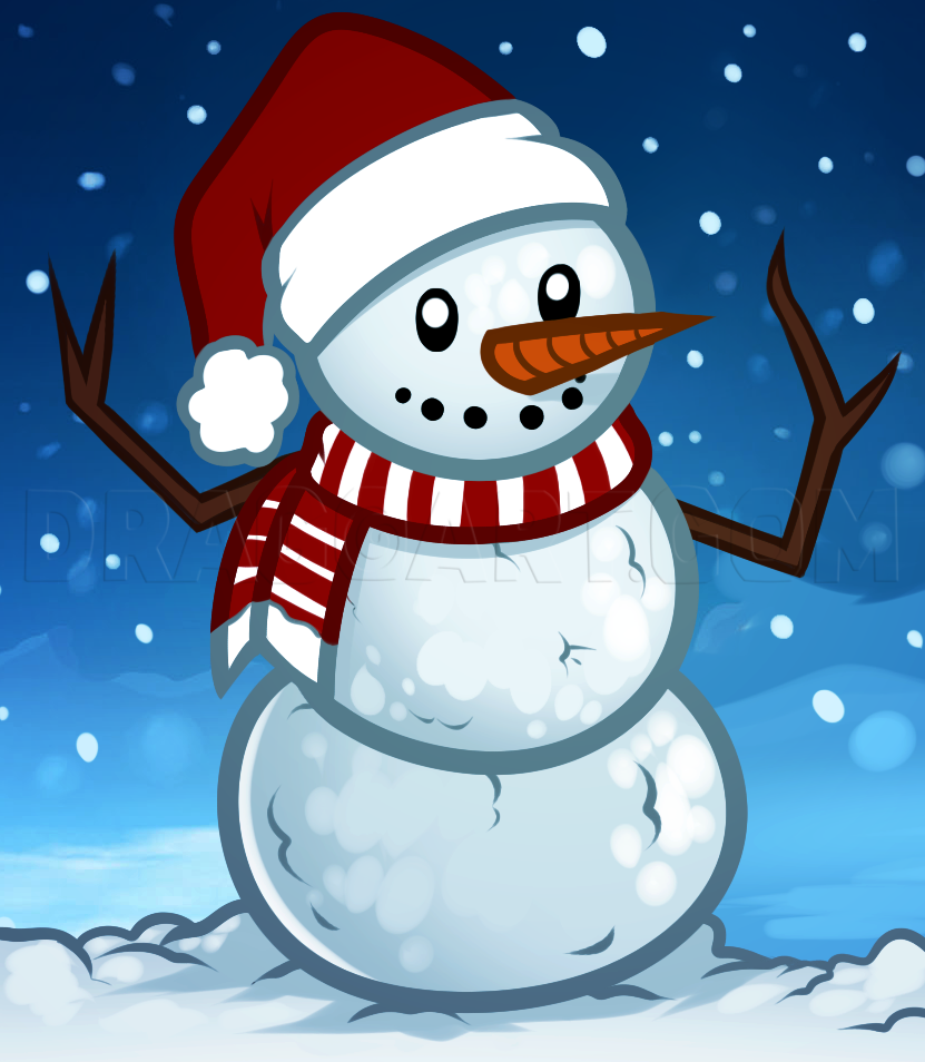 snow drawing