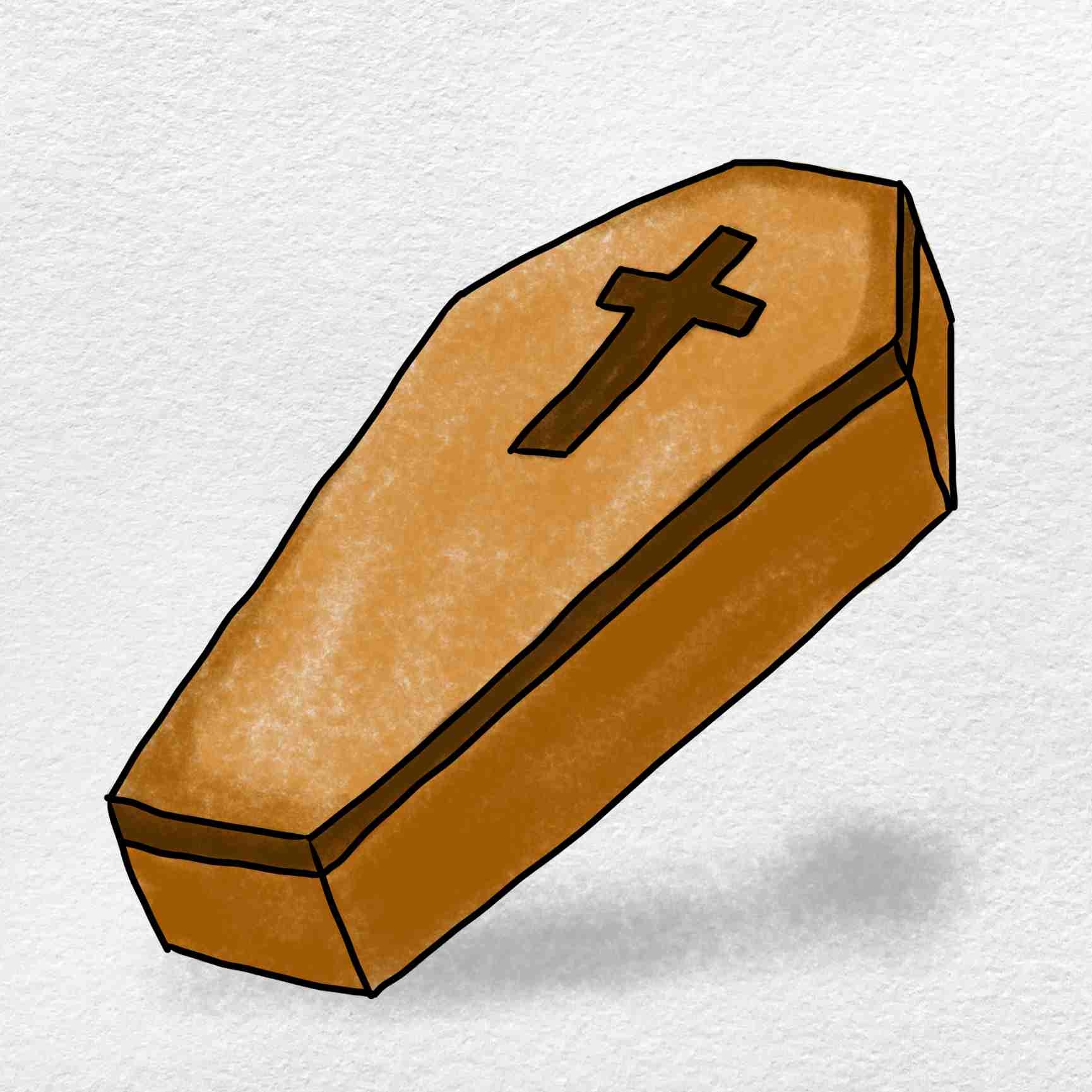 How To Draw A Coffin HelloArtsy