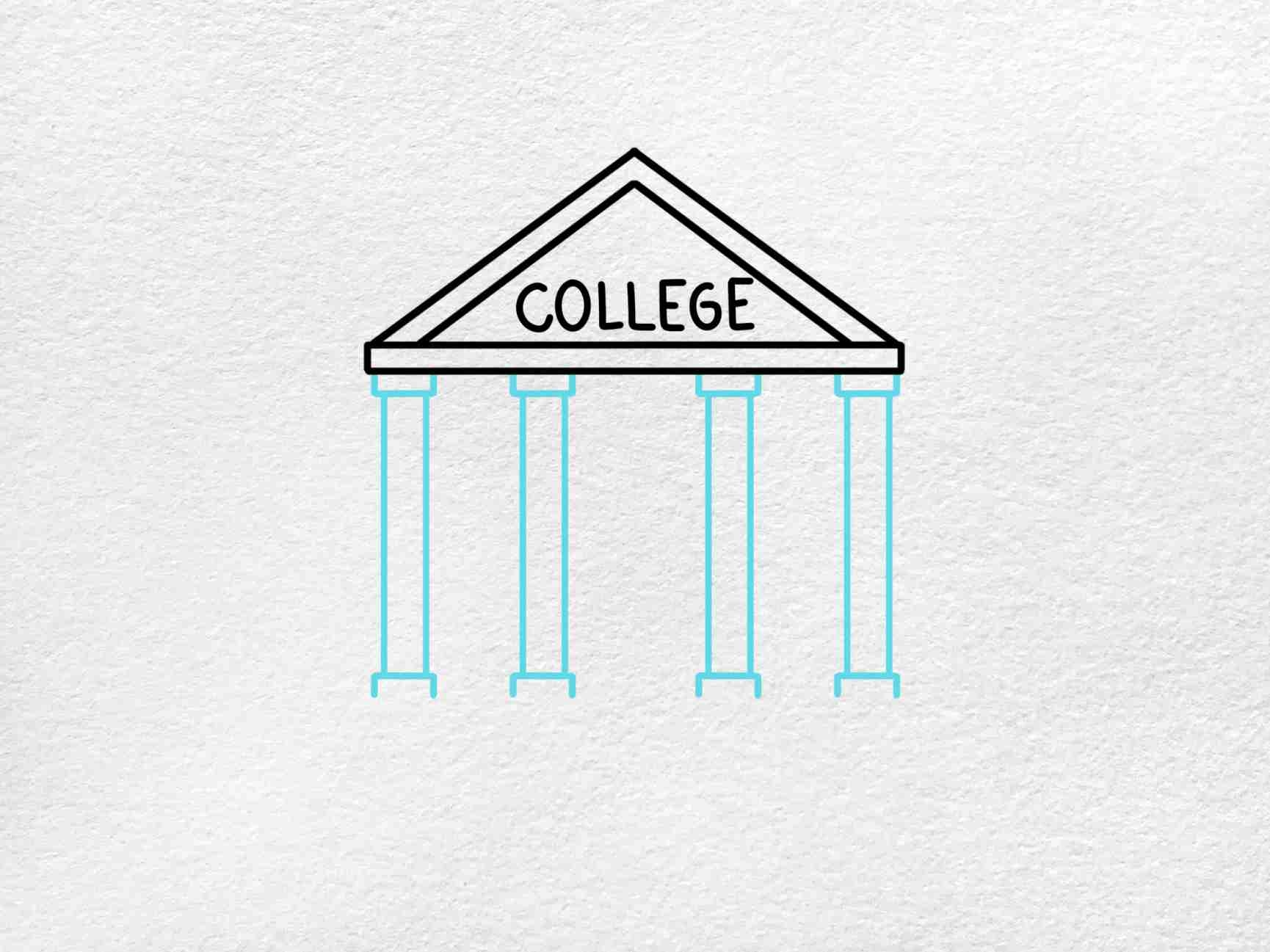 college drawing