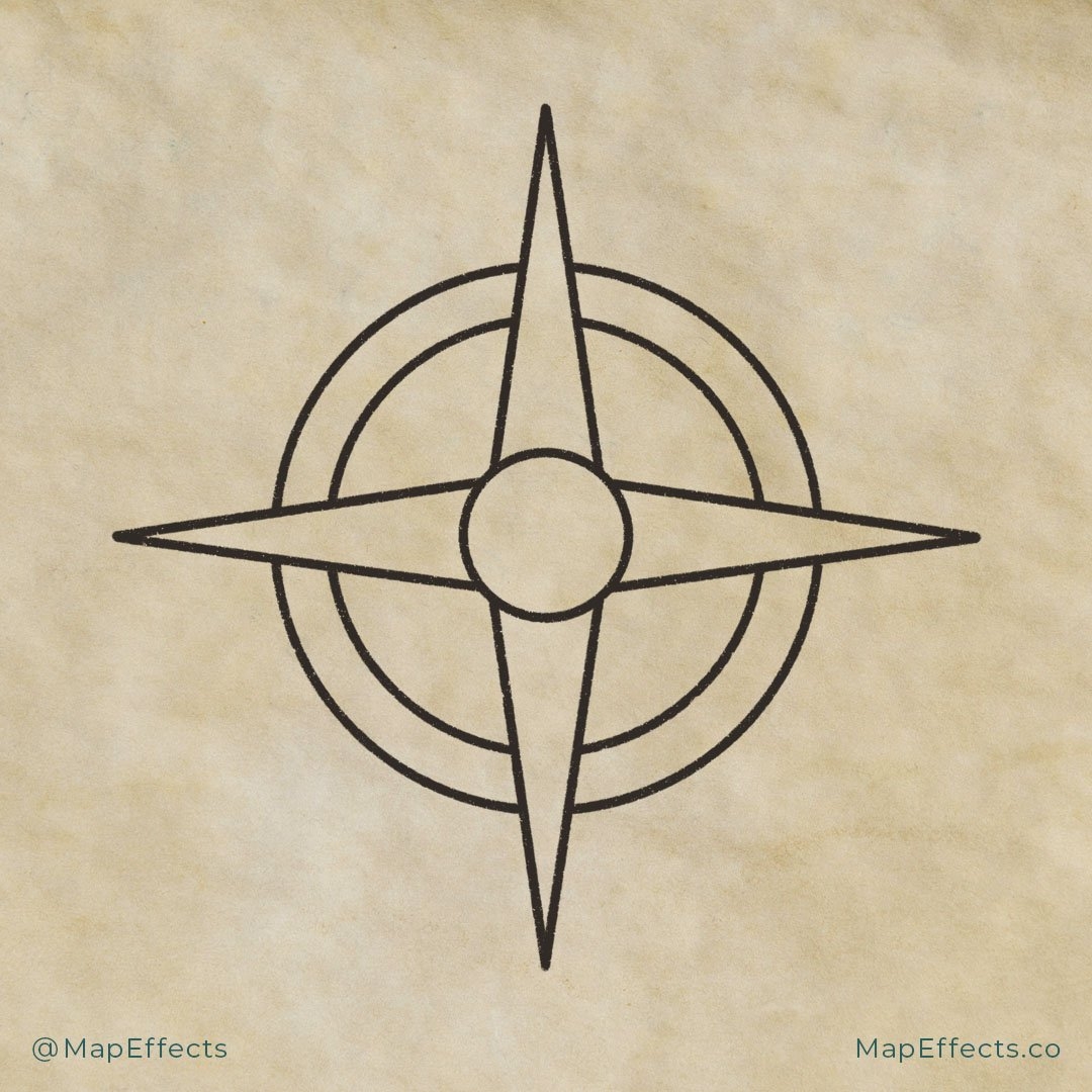 How To Draw A Compass Rose On Your Fantasy Maps Map Effects
