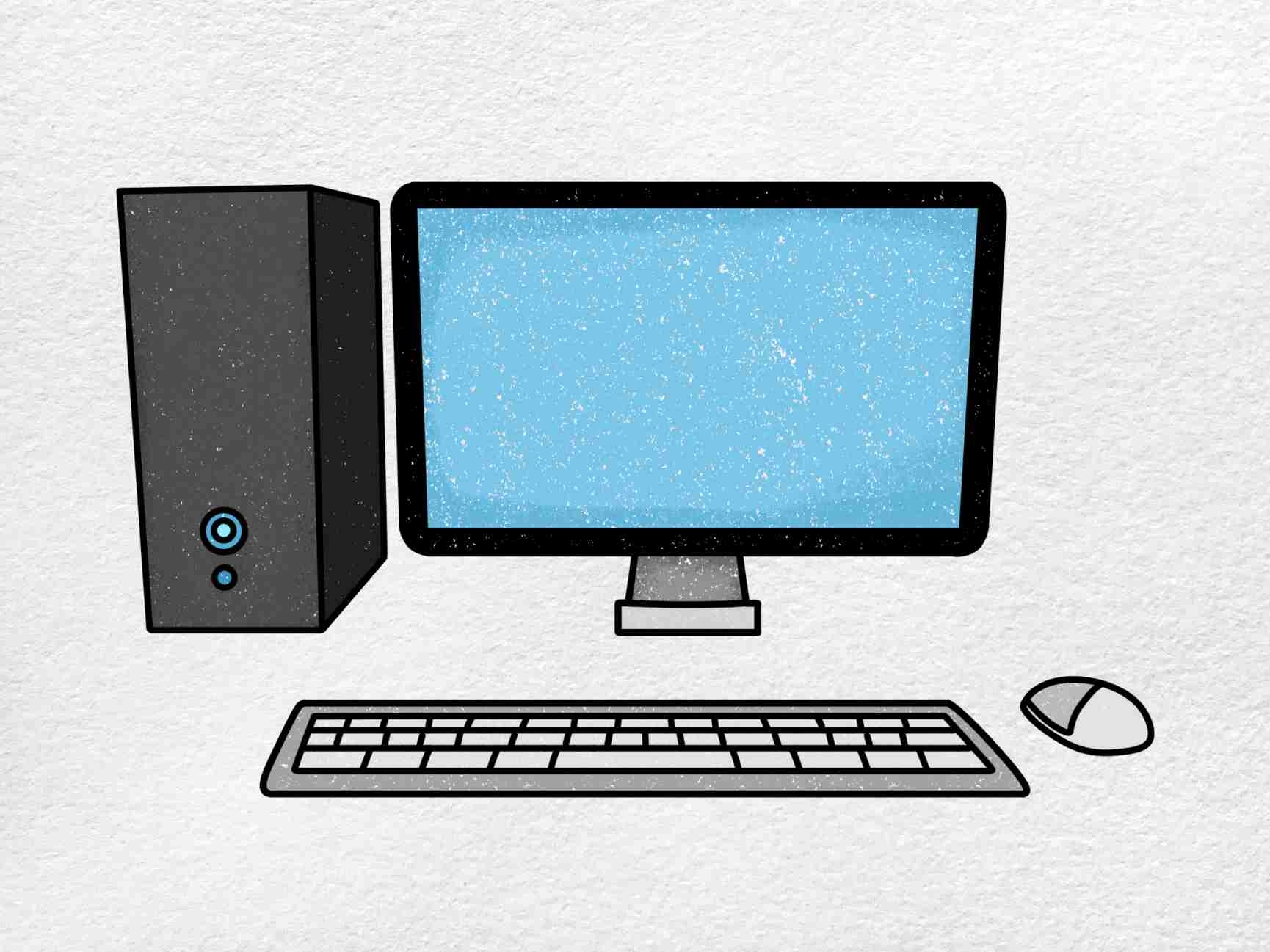 How To Draw A Computer HelloArtsy