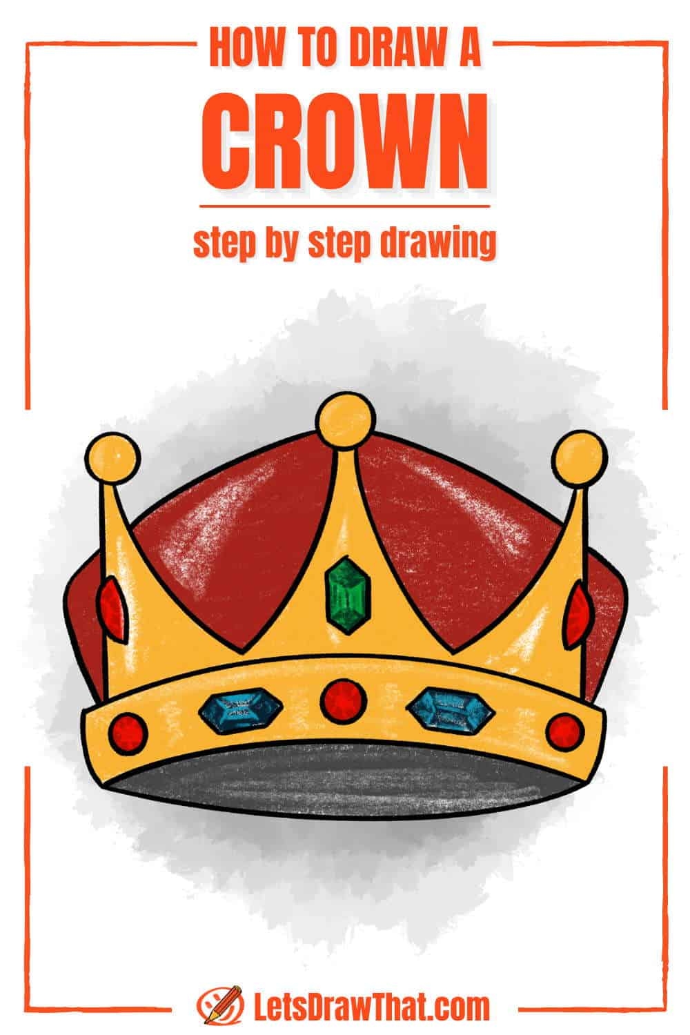 crown drawing easy