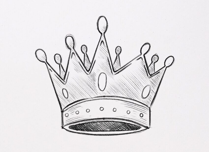 How To Draw A Crown easy Step By Step