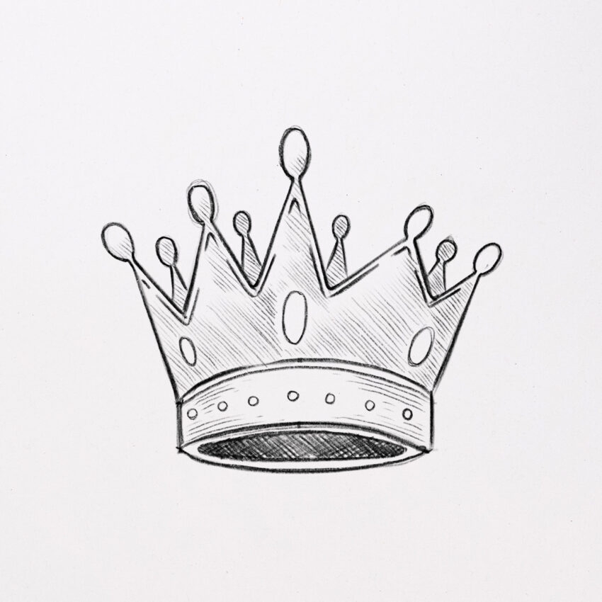How To Draw A Crown easy Step By Step 
