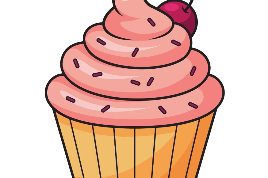 How To Draw A Cupcake Easy Step By Step Cupcake Drawing