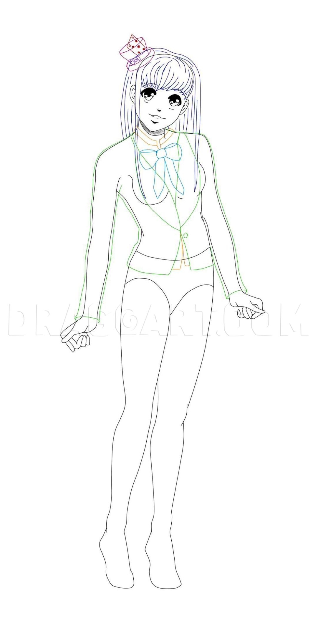 How To Draw A Cute Anime Girl Drawing Step By Step By Ice Queen DragoArt