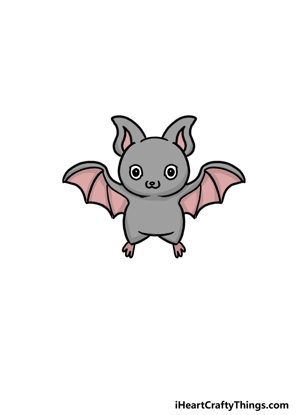 cute bat drawing