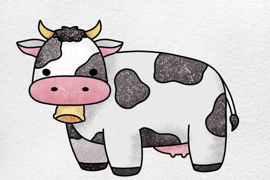 How To Draw A Cute Cow HelloArtsy