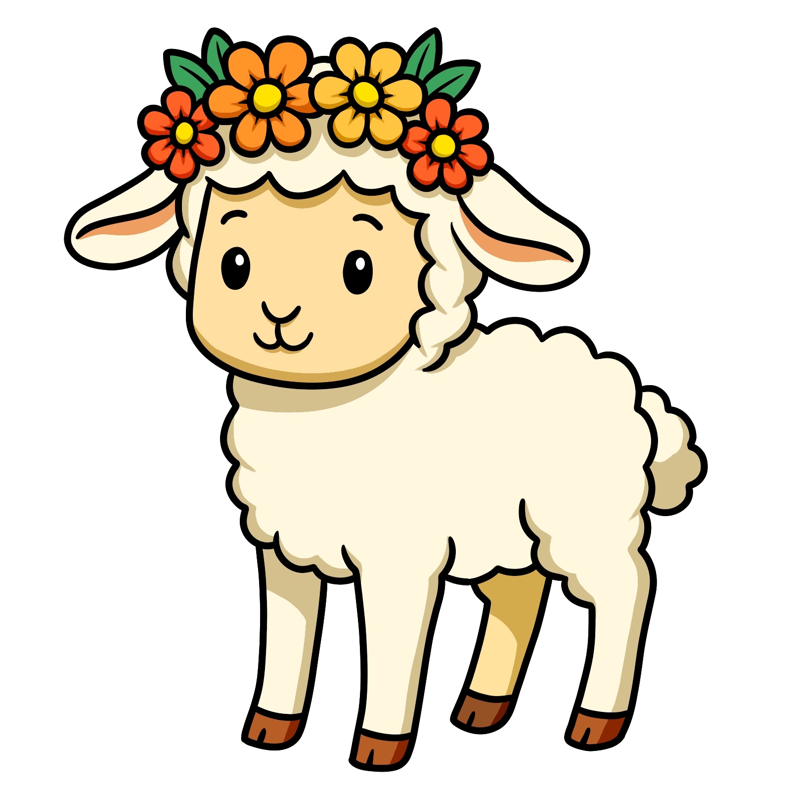 how to draw a lamb