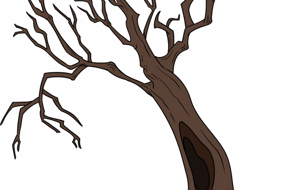 How To Draw A Dead Tree Really Easy Drawing Tutorial