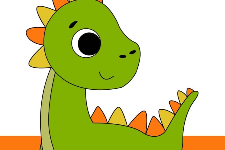How To Draw A Dinosaur For Kids Made With HAPPY