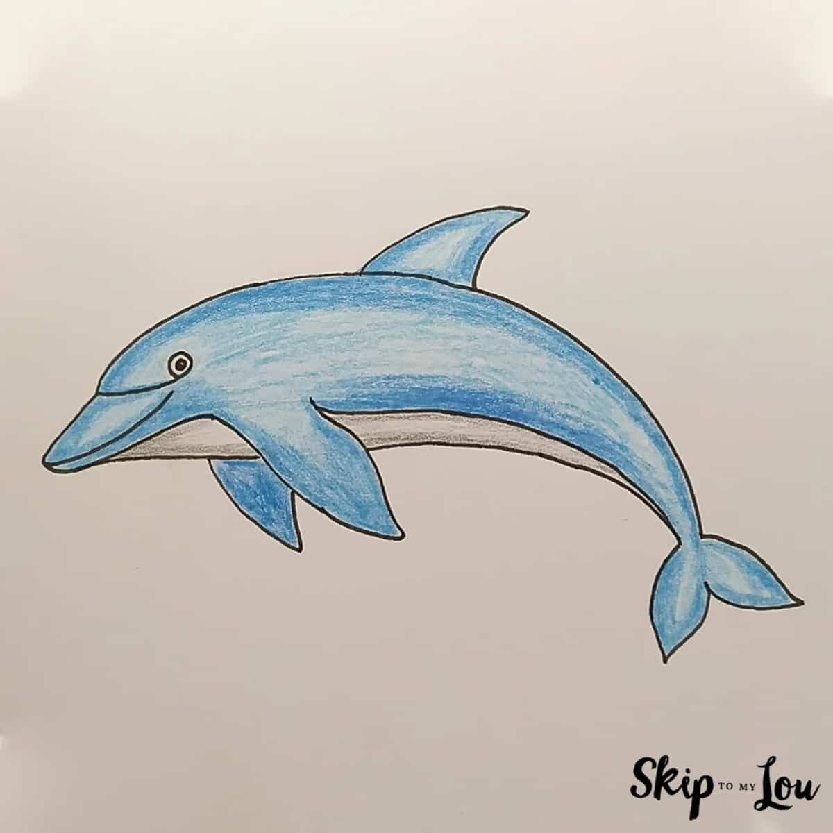 how can i draw a dolphin