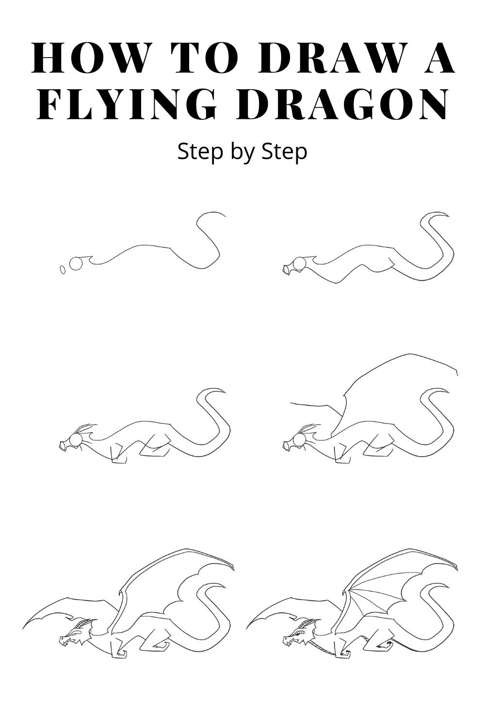 simple dragon drawings