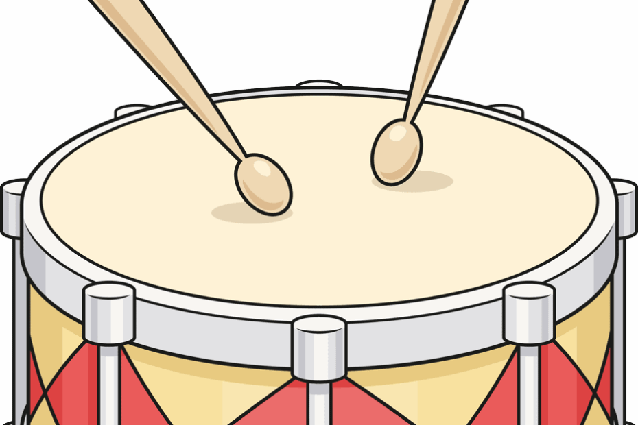 How To Draw A Drum Really Easy Drawing Tutorial