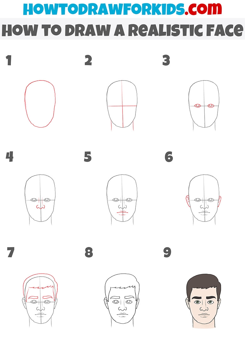 How To Draw A Face Easy Drawing Tutorial For Kids