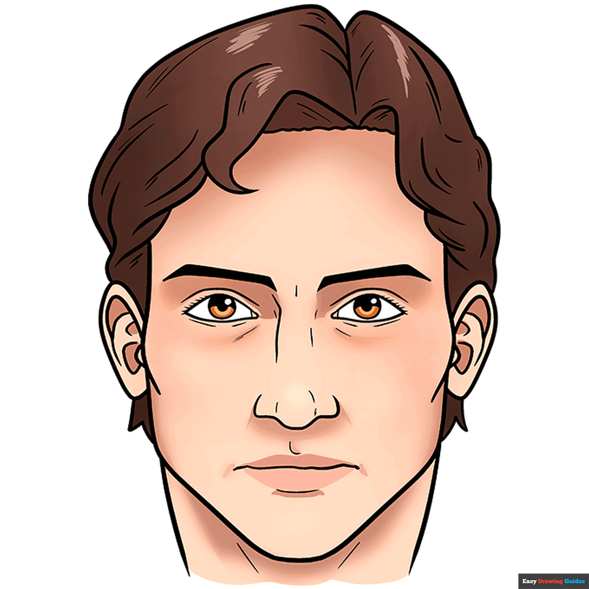easy drawing of a face