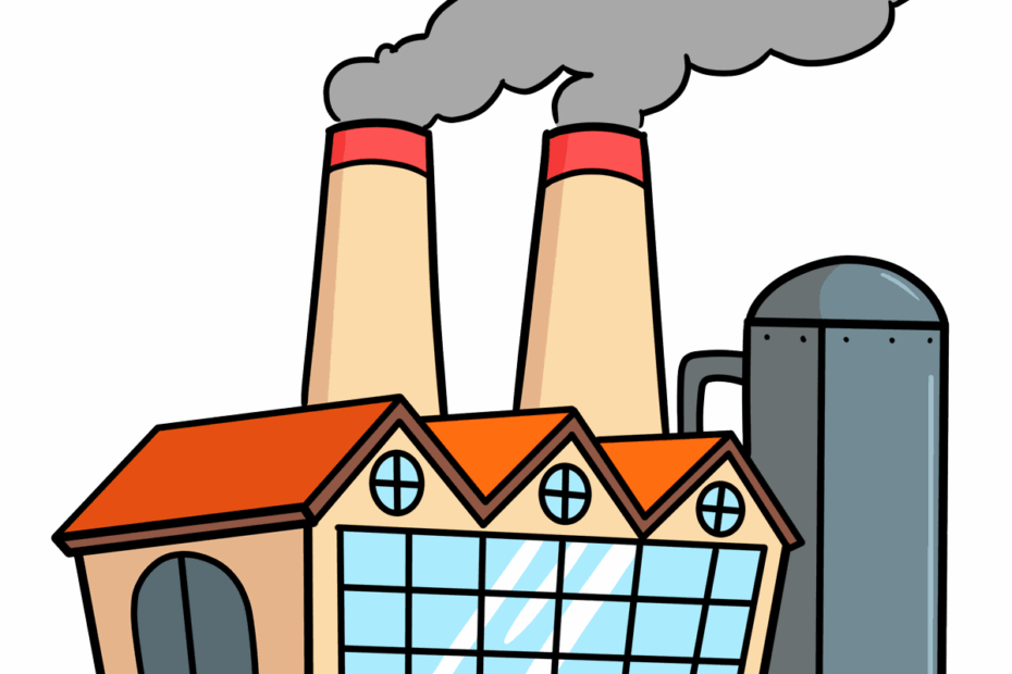 How To Draw A Factory Really Easy Drawing Tutorial
