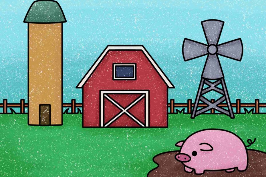 How To Draw A Farm HelloArtsy