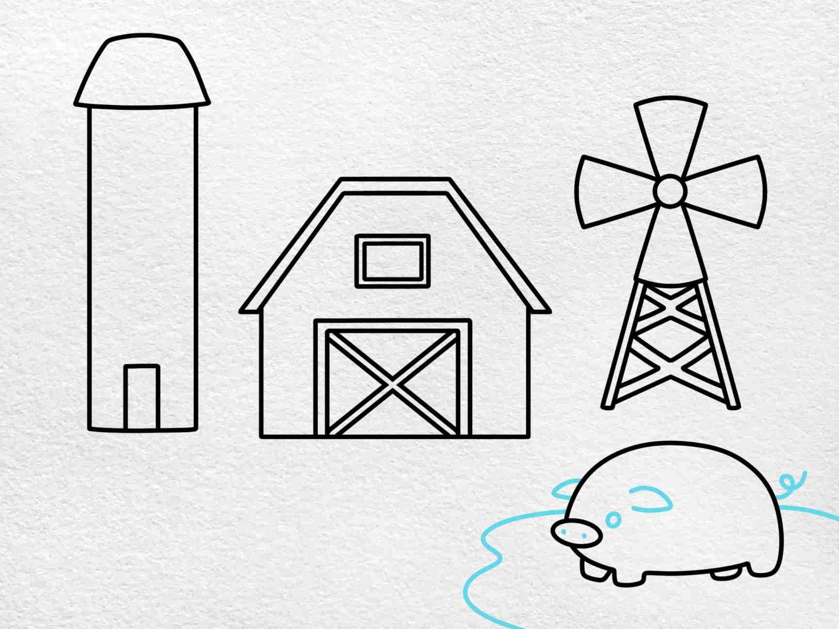 How To Draw A Farm HelloArtsy