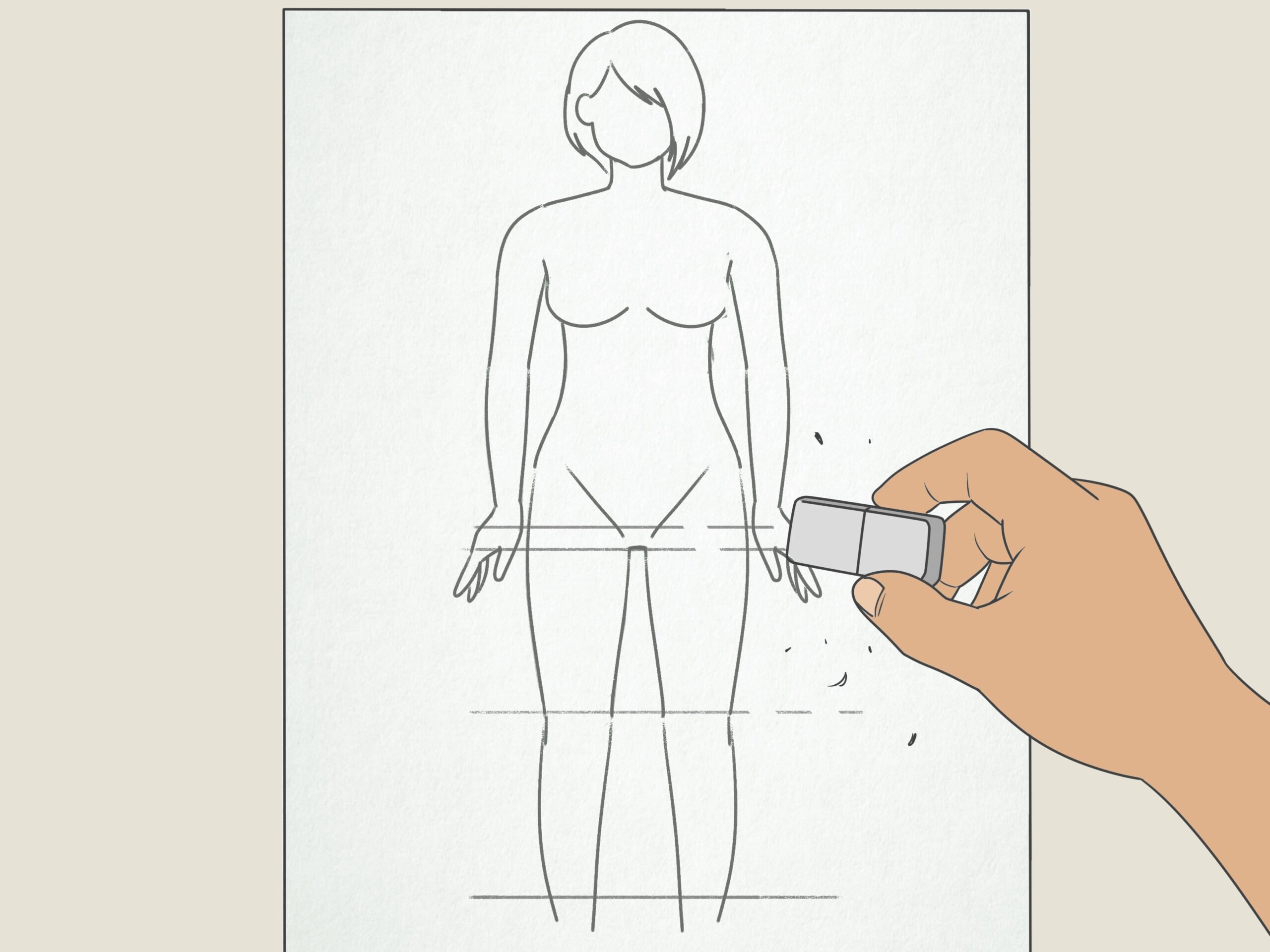 How To Draw A Female Body with Pictures WikiHow