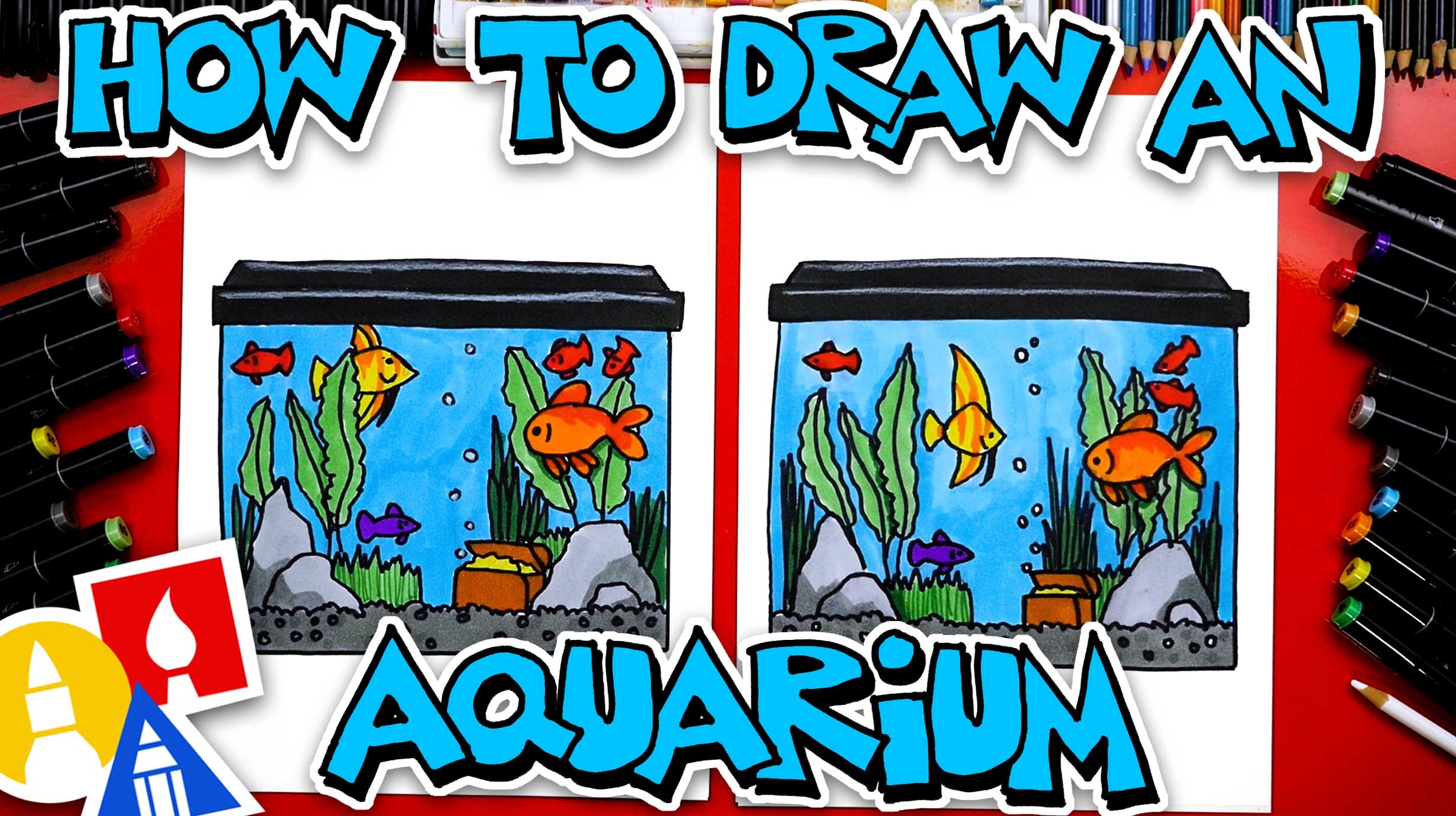 fish tank drawing
