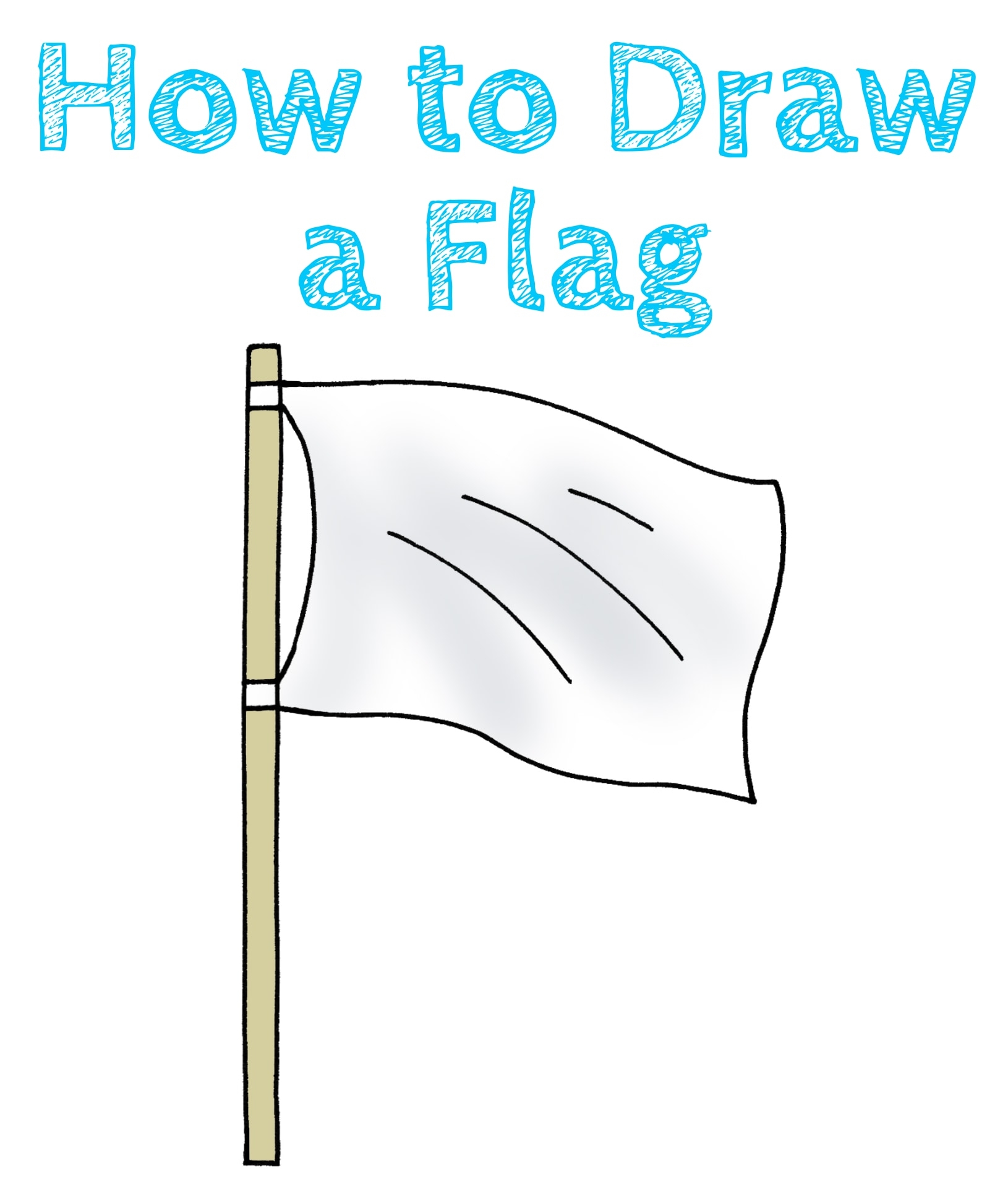 How To Draw A Flag How To Draw Easy