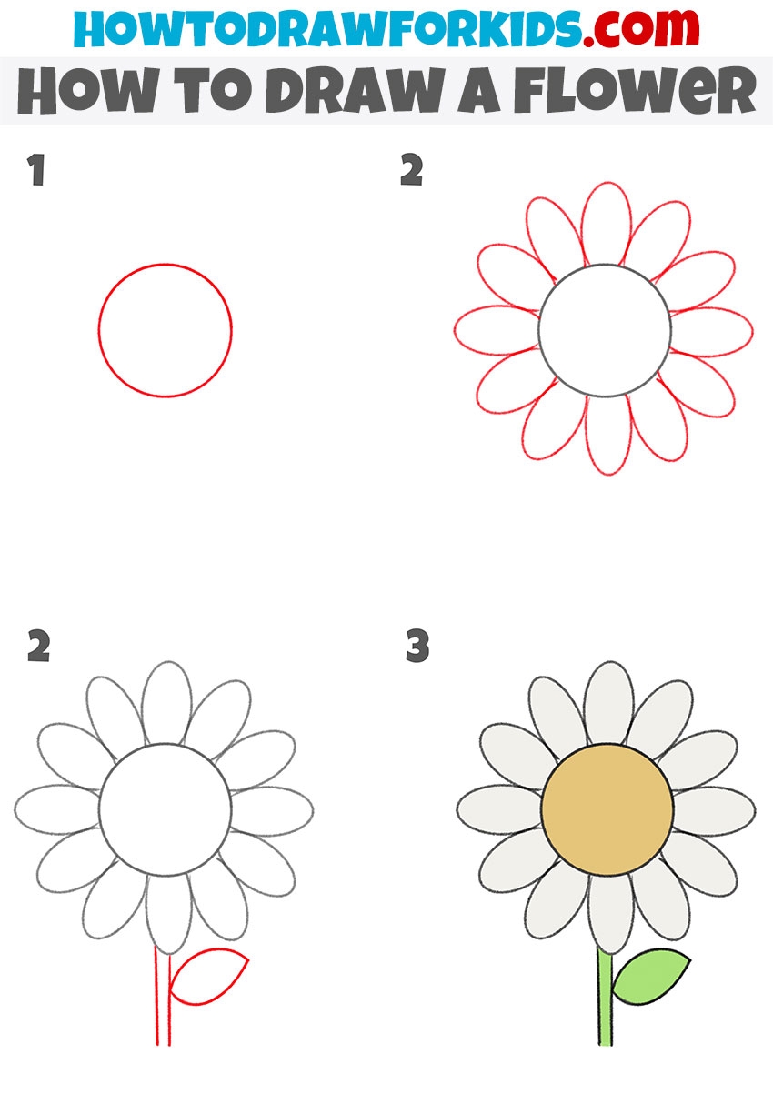 step by step drawing for kids